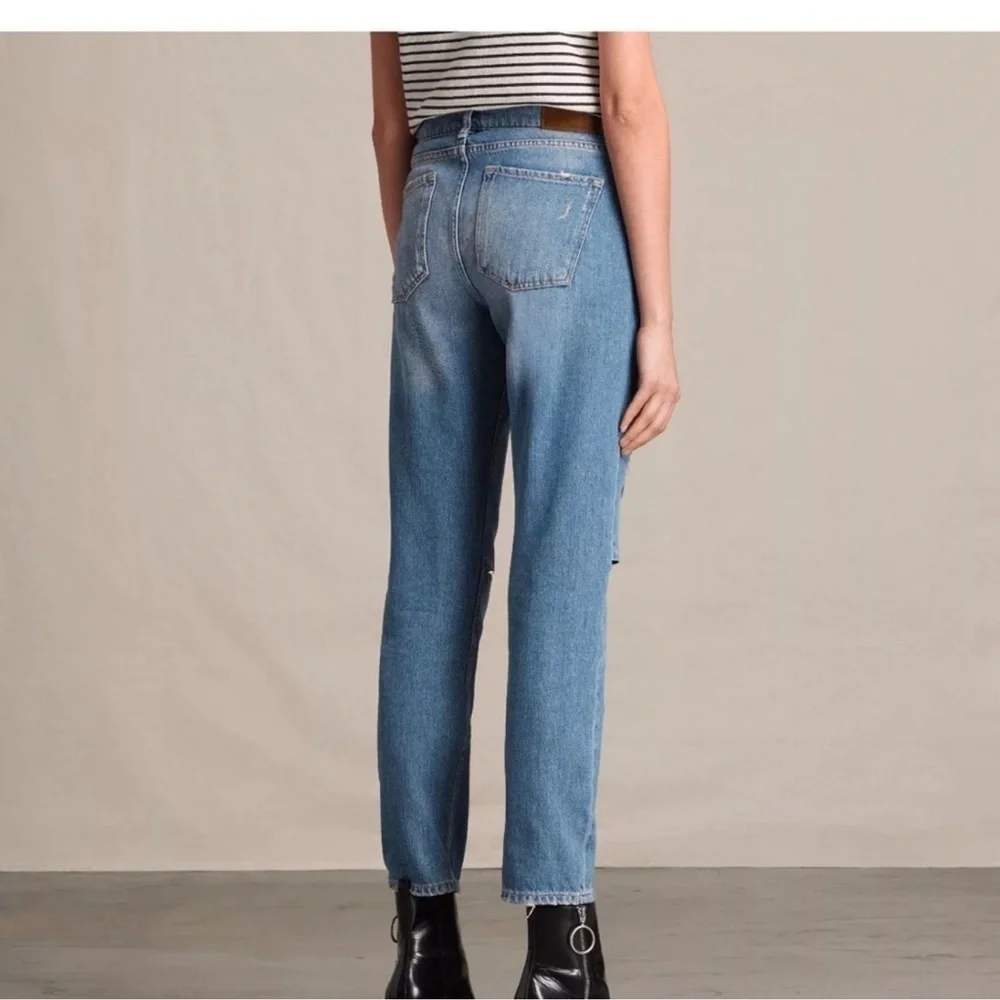 AllSaints Slit Boyfriend Jeans